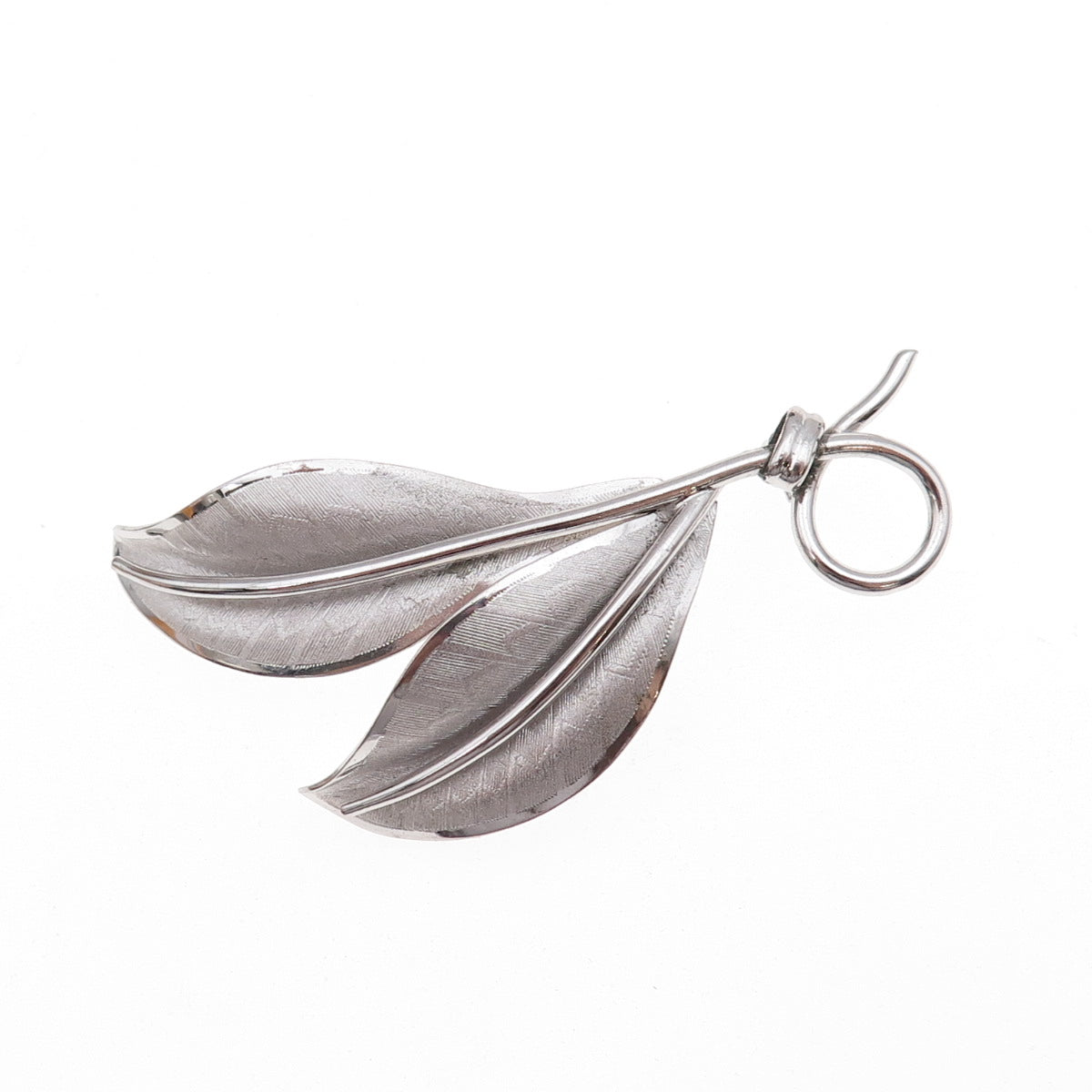 Danecraft 925 Sterling Silver Vintage Floral Leaf Pin Brooch