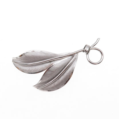 Danecraft 925 Sterling Silver Vintage Floral Leaf Pin Brooch