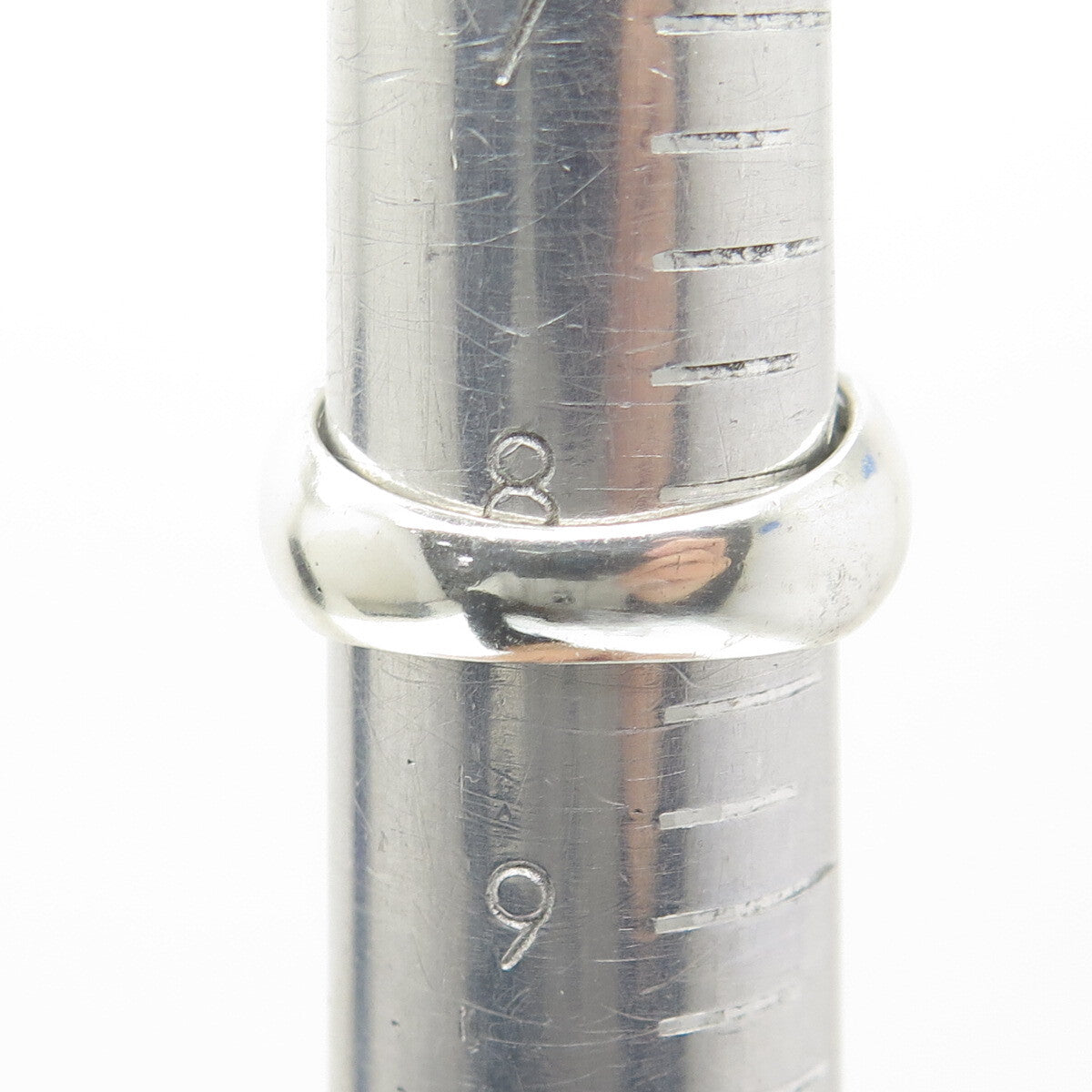 925 Sterling Silver Vintage Round-Cut C Z Woven Ring Size 8.25