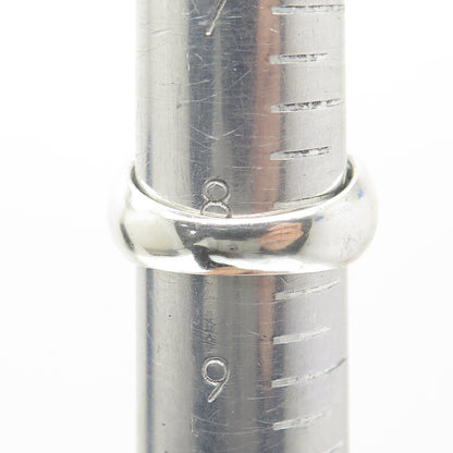 925 Sterling Silver Vintage Round-Cut C Z Woven Ring Size 8.25