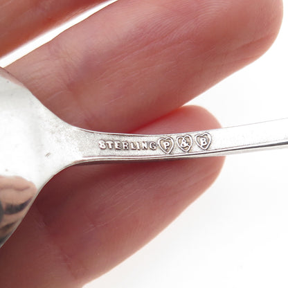 PAYE & BAKER 925 Sterling Silver Antique Art Deco Enamel Mexico Coffee Spoon