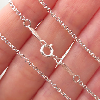 Tiffany & Co. Elsa Peretti 925 Sterling Silver Vintage Cable Chain Necklace 16"