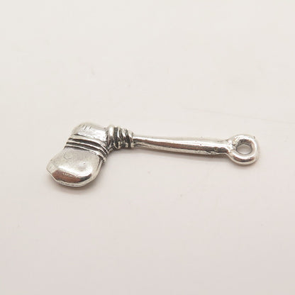 925 Sterling Silver Vintage Axe 3D Pendant