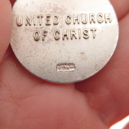 Hayward 925 Sterling Silver Vintage United Church of Christ Charm Pendant