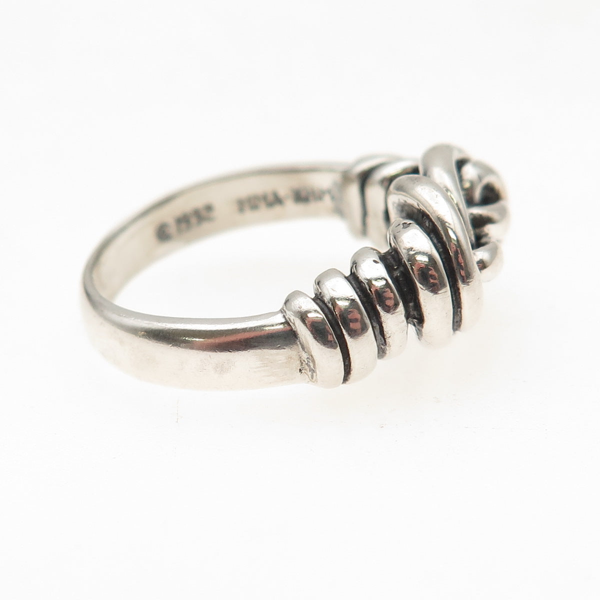 Metropolitan Museum of Art Sterling Silver Vintage Knot Oxidized Ring Size 7.75