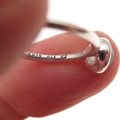 Pandora 925 Sterling Silver Real Sapphire September Birthstone Ring Size 6