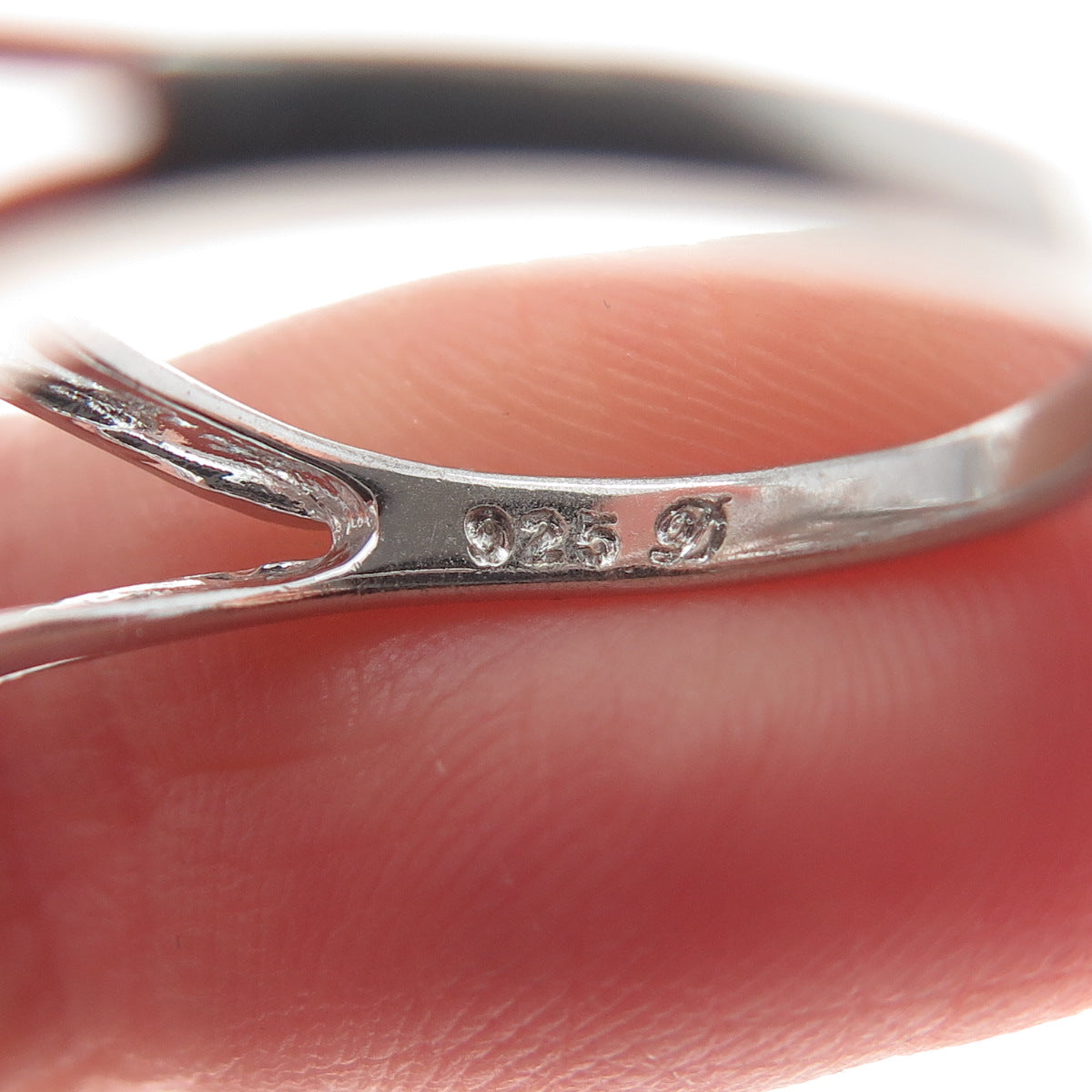 DIADEMA 925 Sterling Silver Round & Tapered Baguette-Cut Shaped C Z Ring Size 7