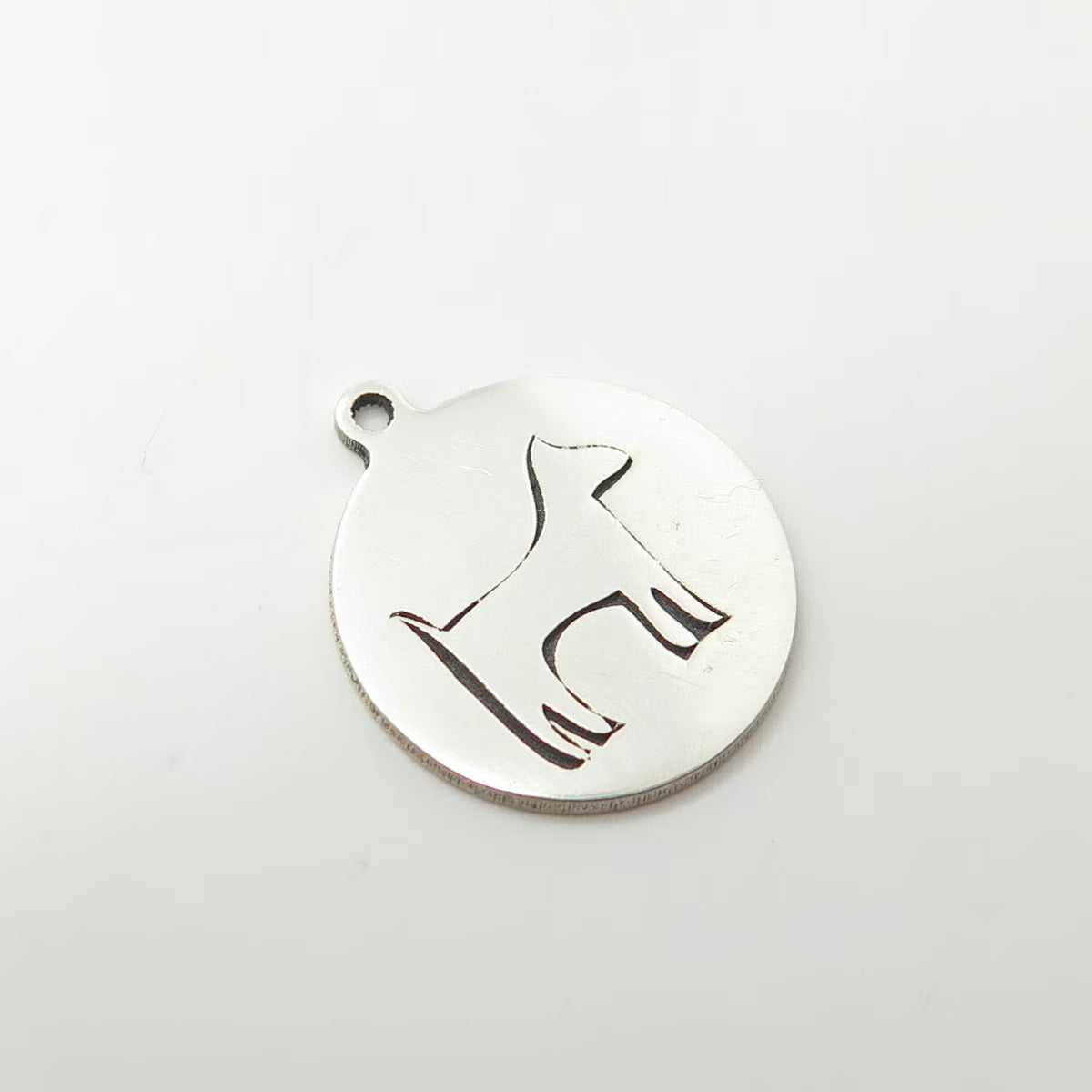925 Sterling Silver USA Two In Town Dog Charm Pendant