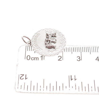 CREA 925 Sterling Silver Vintage Bermuda Dancers Mini Charm Pendant