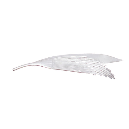 BEAU 925 Sterling Silver Vintage Feather Pin Brooch