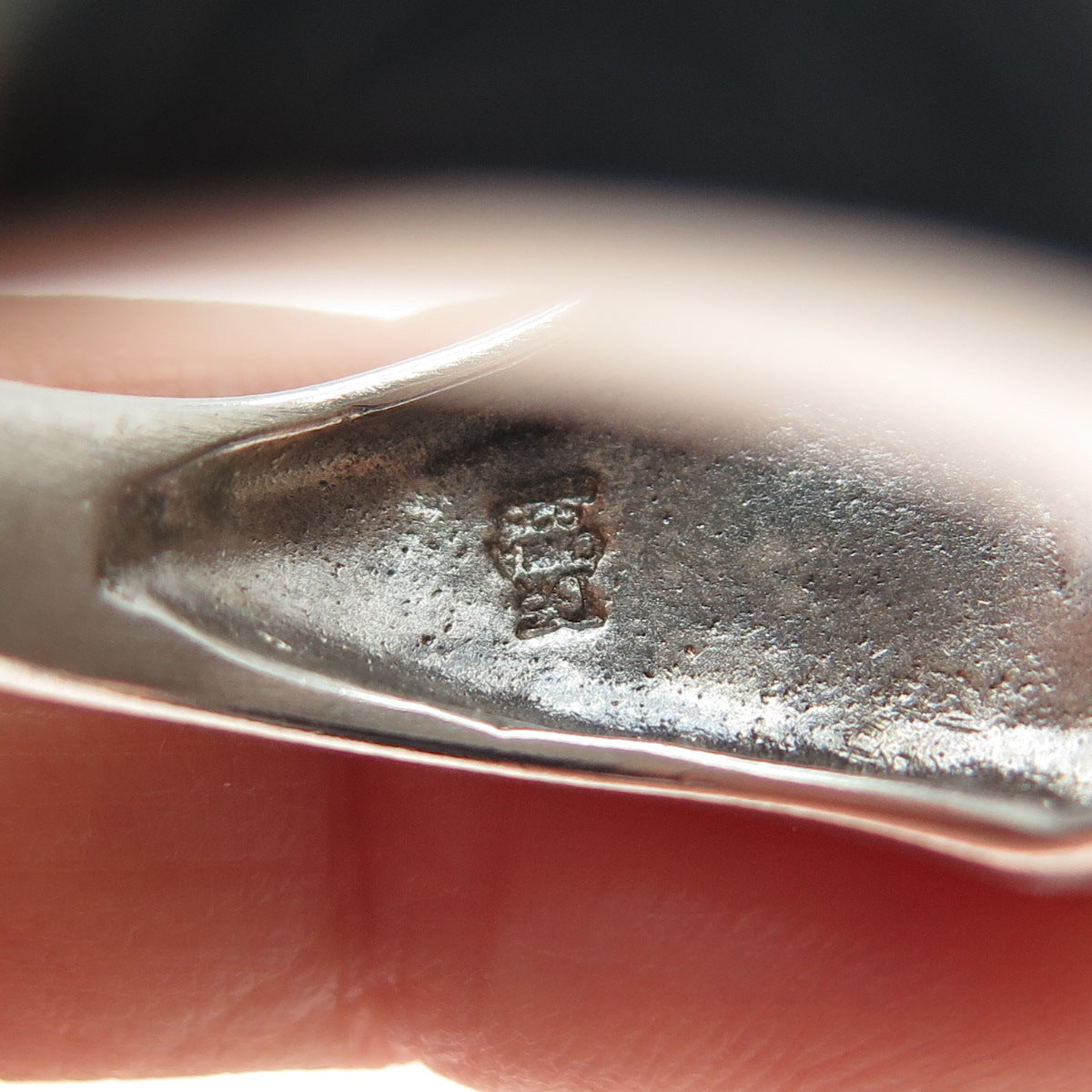 JAY KING DESERT ROSE 925 Sterling Vintage Real Turquoise Cross Ring Size 10.25