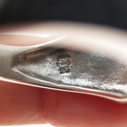 JAY KING DESERT ROSE 925 Sterling Vintage Real Turquoise Cross Ring Size 10.25