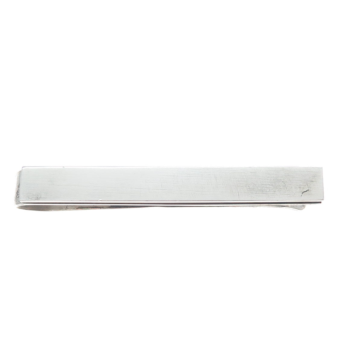 HAROLD FITHIAN 925 Sterling Silver Vintage Modernist Bar Tie Clip