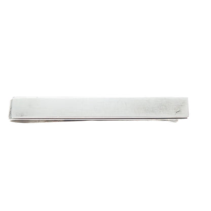 HAROLD FITHIAN 925 Sterling Silver Vintage Modernist Bar Tie Clip