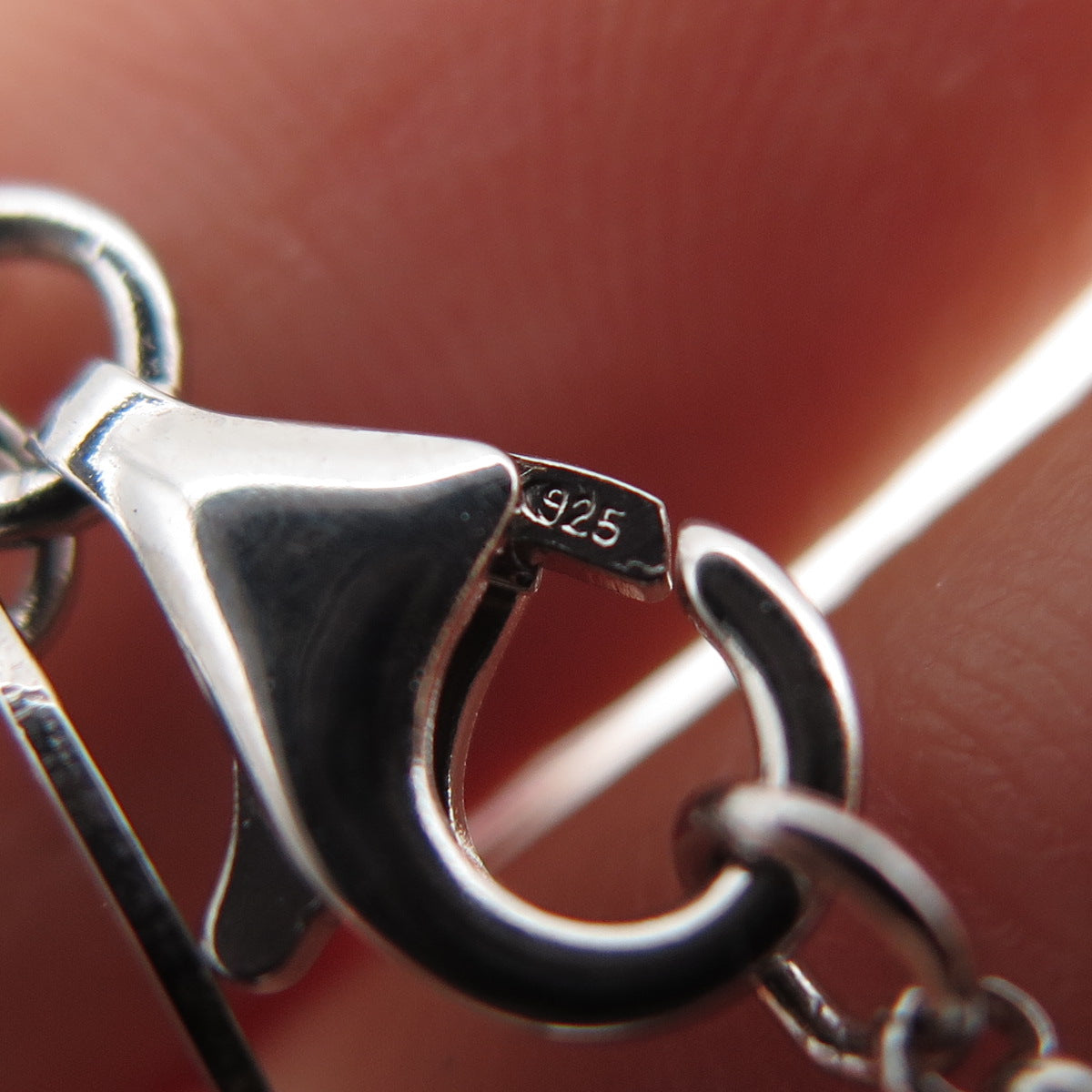 925 Sterling Silver Enamel Real Tourmaline Heart Flower Chain Necklace 32"