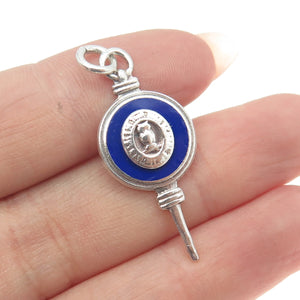 BARR'S 925 Sterling Silver Vintage Enamel Bensalem Township High School Pendant