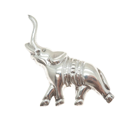 925 Sterling Silver Vintage Mexico Elephant Pin Brooch