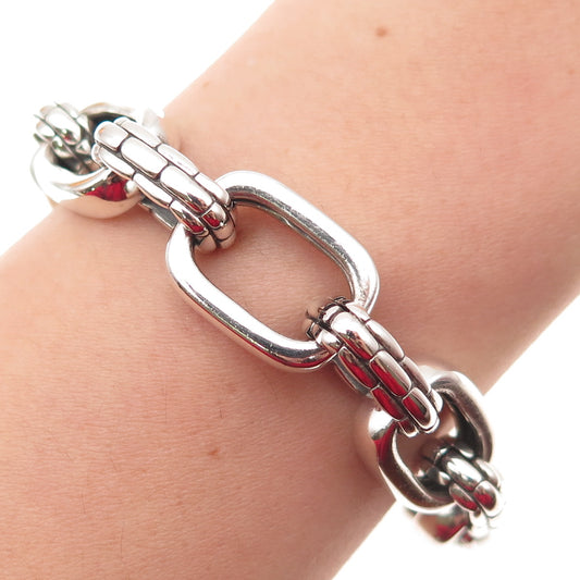 JAI by John Hardy 925 Sterling Silver Oval Link Bracelet 6.25"