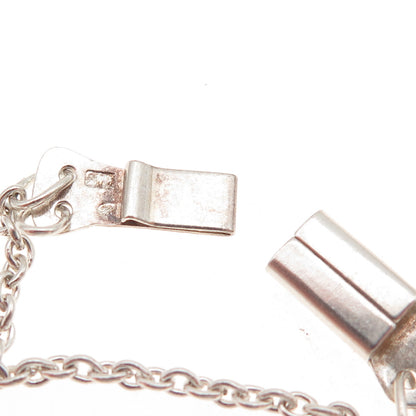 800 Silver Vintage Poland Bracelet / Necklace Box Lock Clasp