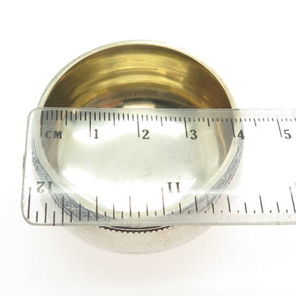 Tallinn Jewelry Factory 875 Silver Antique Estonian Oxidized Saltcellar