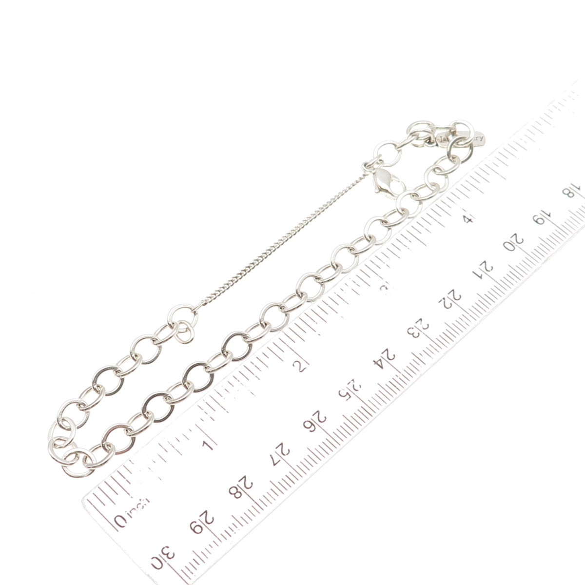 James Avery 925 Sterling Silver Vintage Cable Link Bracelet 8"