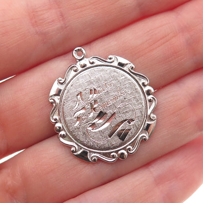 Griffith & Sons 925 Sterling Silver Vintage A Date To Remember Charm Pendant