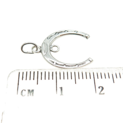 925 Sterling Silver Antique Art Deco Horseshoe For Good Luck Charm Pendant