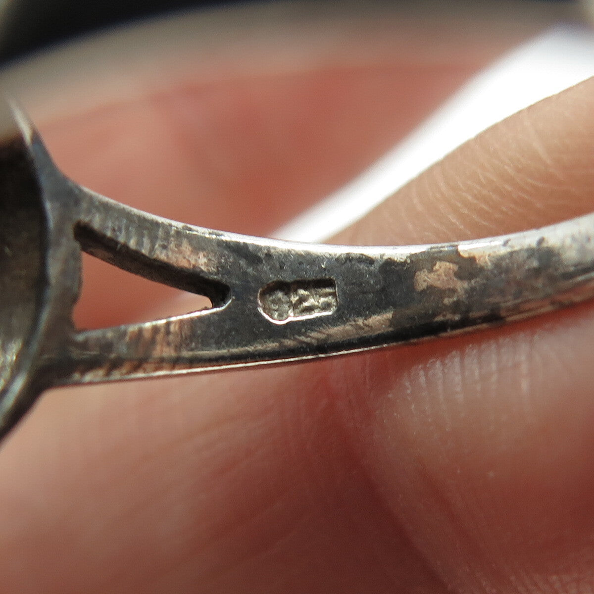 925 Sterling Silver Vintage Tree of Life Ring Size 8.75