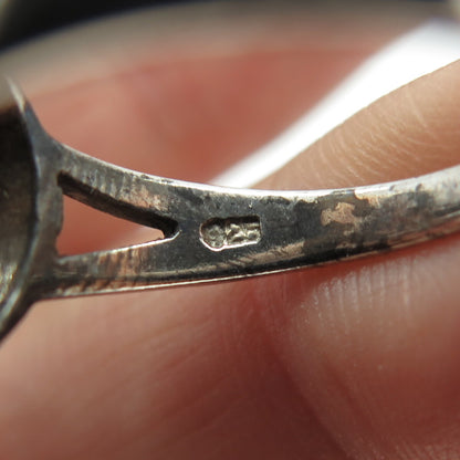925 Sterling Silver Vintage Tree of Life Ring Size 8.75
