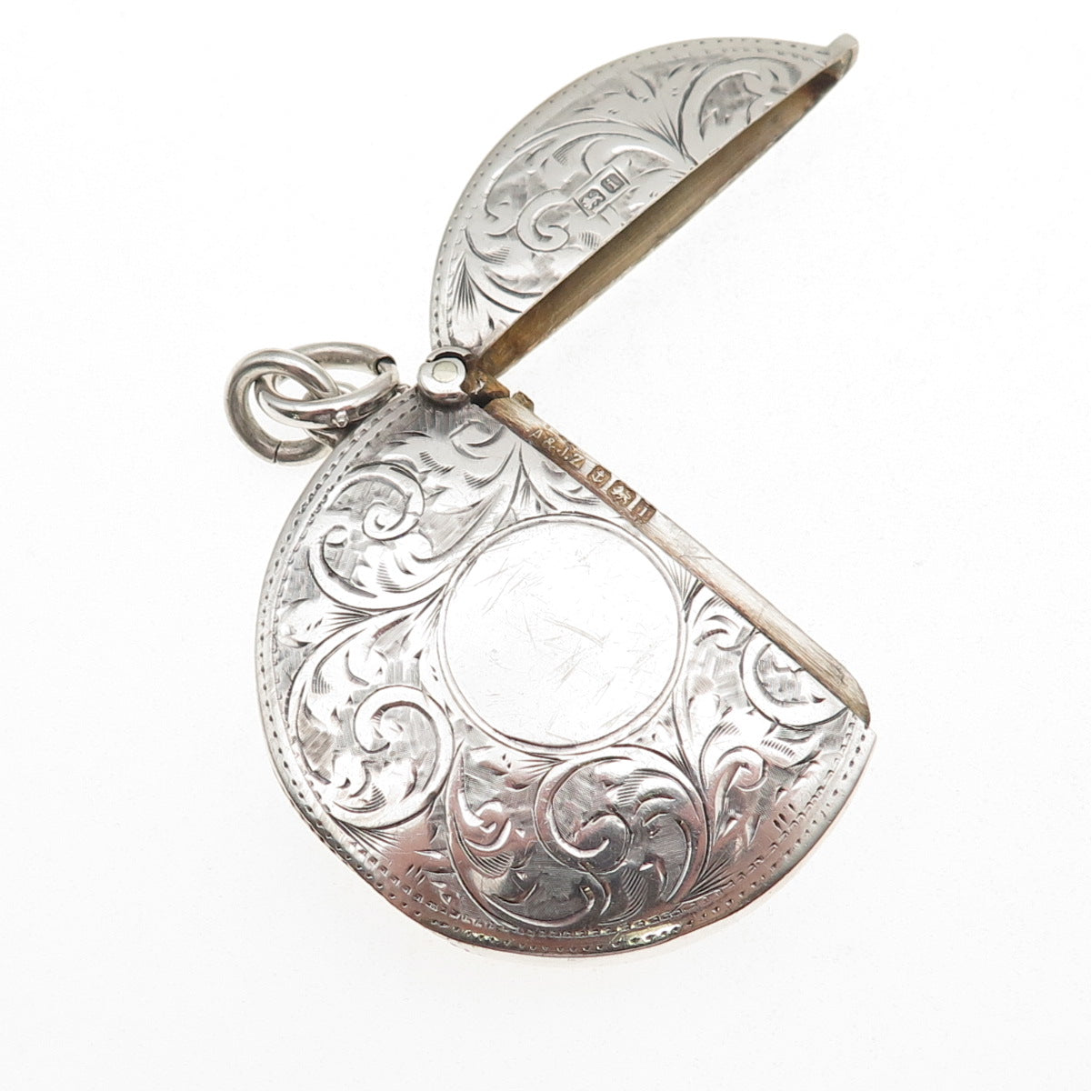 Arthur & John Zimmerman 925 Sterling Antique 1910 Birmingham Vesta Match Case