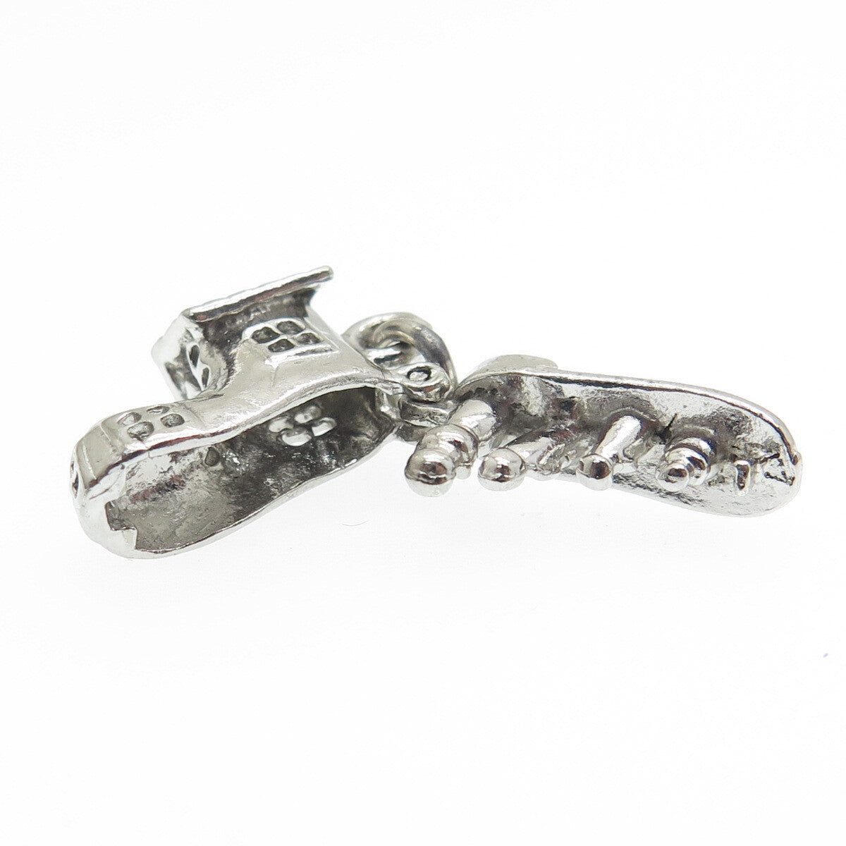 925 Sterling Silver Antique Art Deco "Old Woman in a Shoe" Movable Charm Pendant