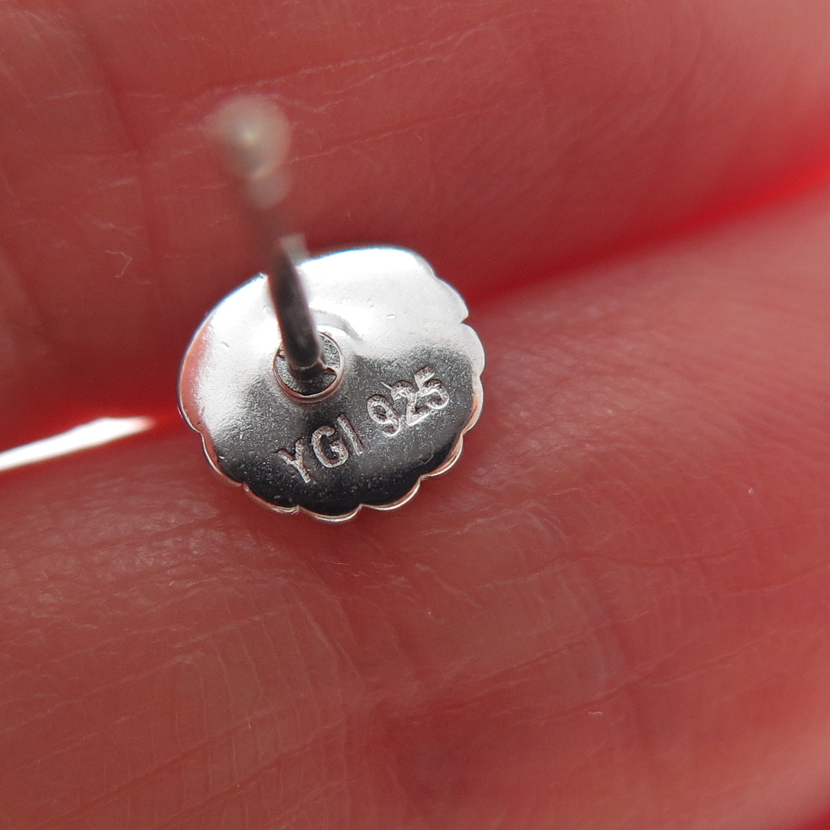 925 Sterling Silver Seashell Stud Earrings