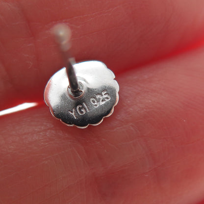 925 Sterling Silver Seashell Stud Earrings
