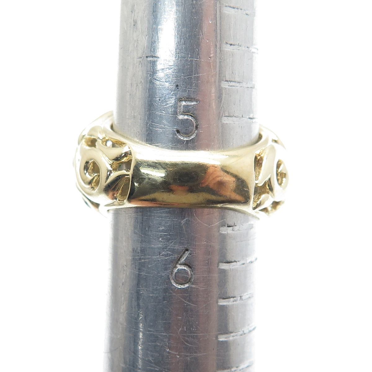 925 Sterling Silver Gold Plated Real Diamond Accent & Turquoise Ring Size 5.5