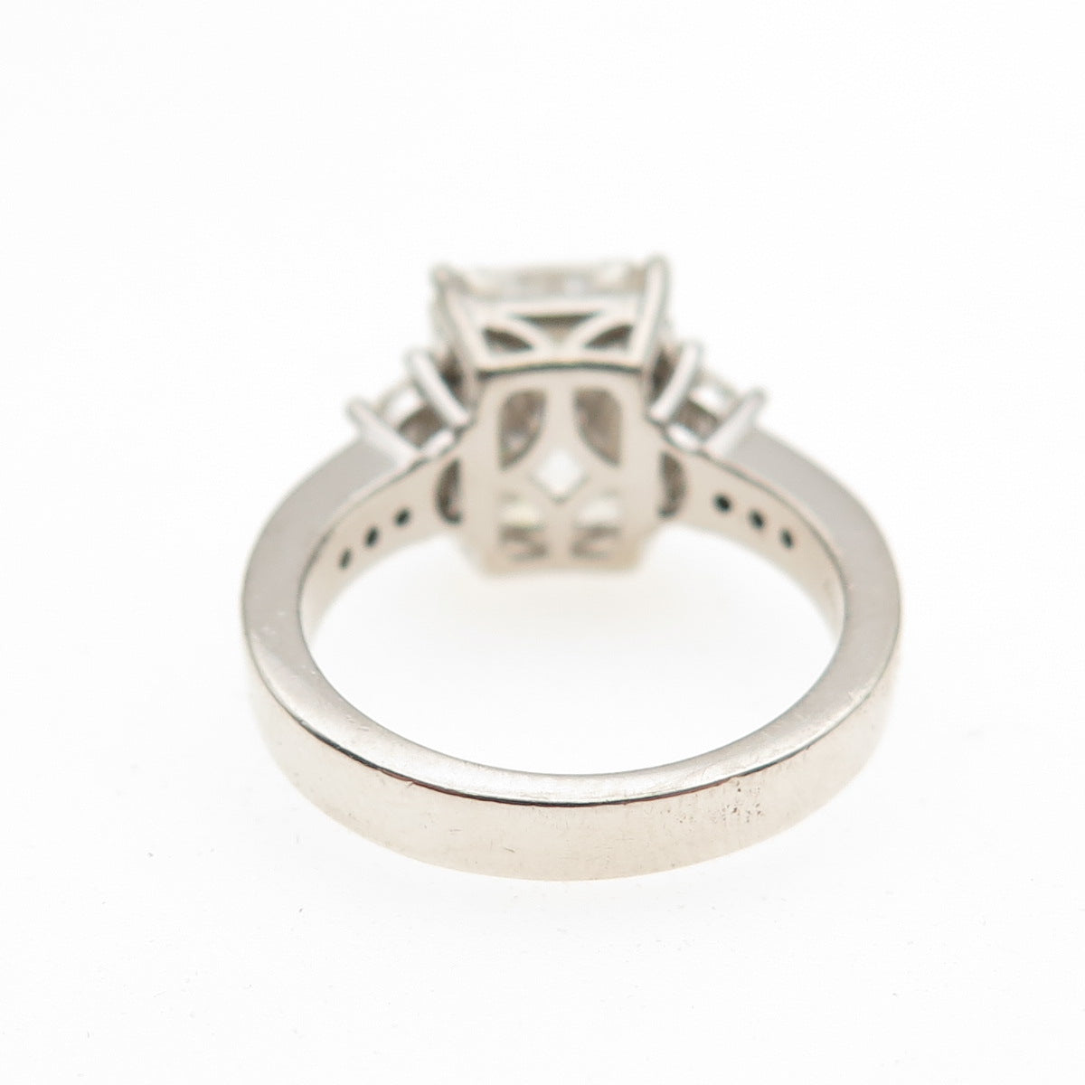 D'JOY 925 Sterling Silver Multi-Cut C Z Engagement Ring Size 5