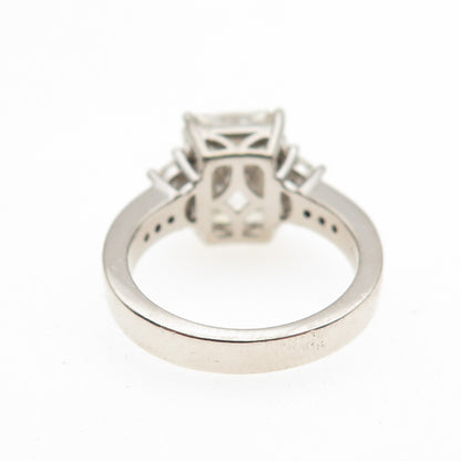 D'JOY 925 Sterling Silver Multi-Cut C Z Engagement Ring Size 5