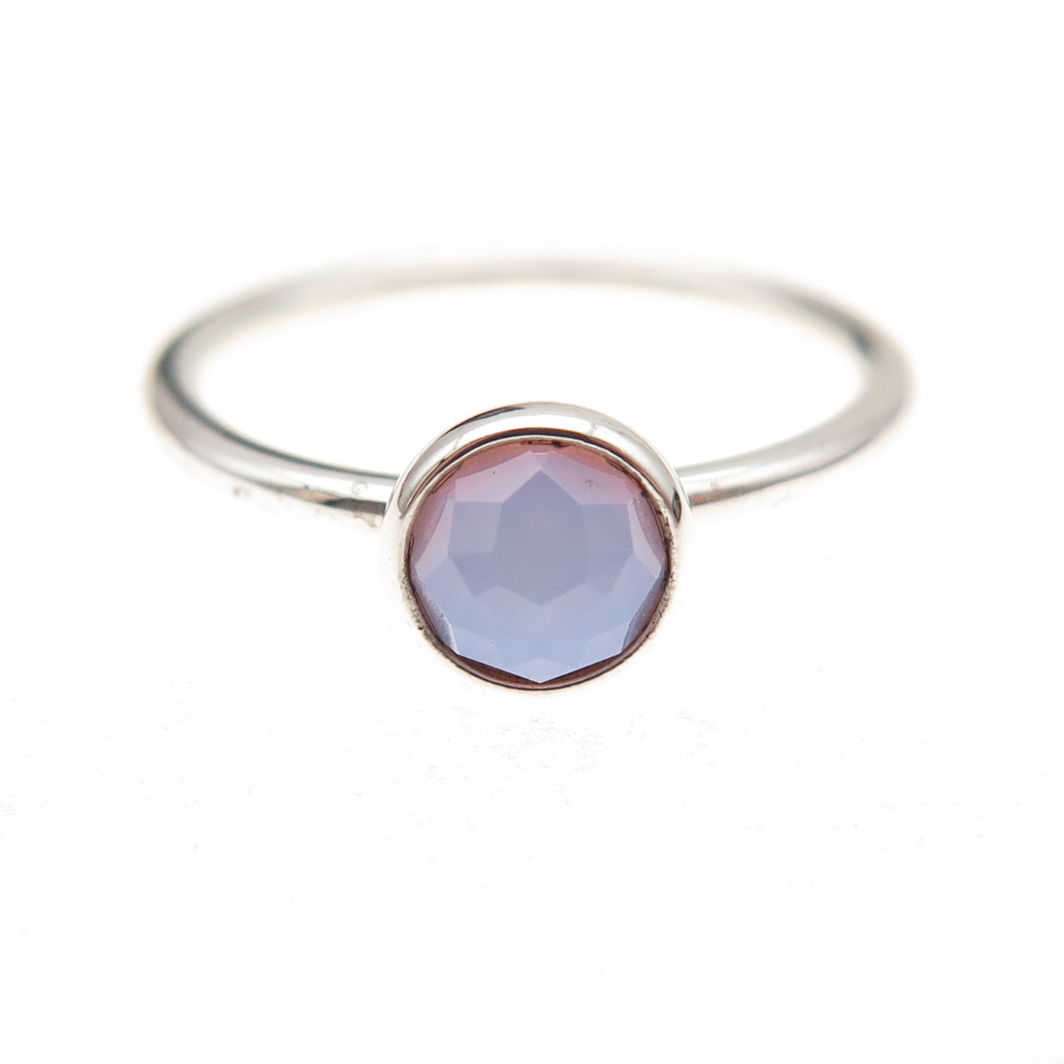 Pandora 925 Sterling Silver Real Opalite Poetic Droplet Ring Size 7
