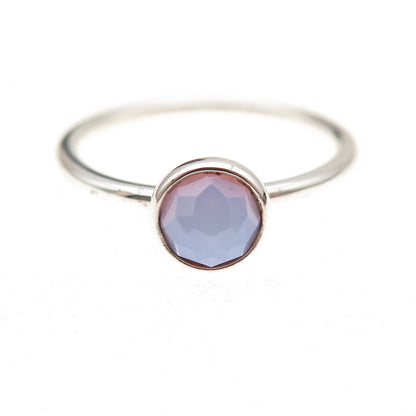 Pandora 925 Sterling Silver Real Opalite Poetic Droplet Ring Size 7