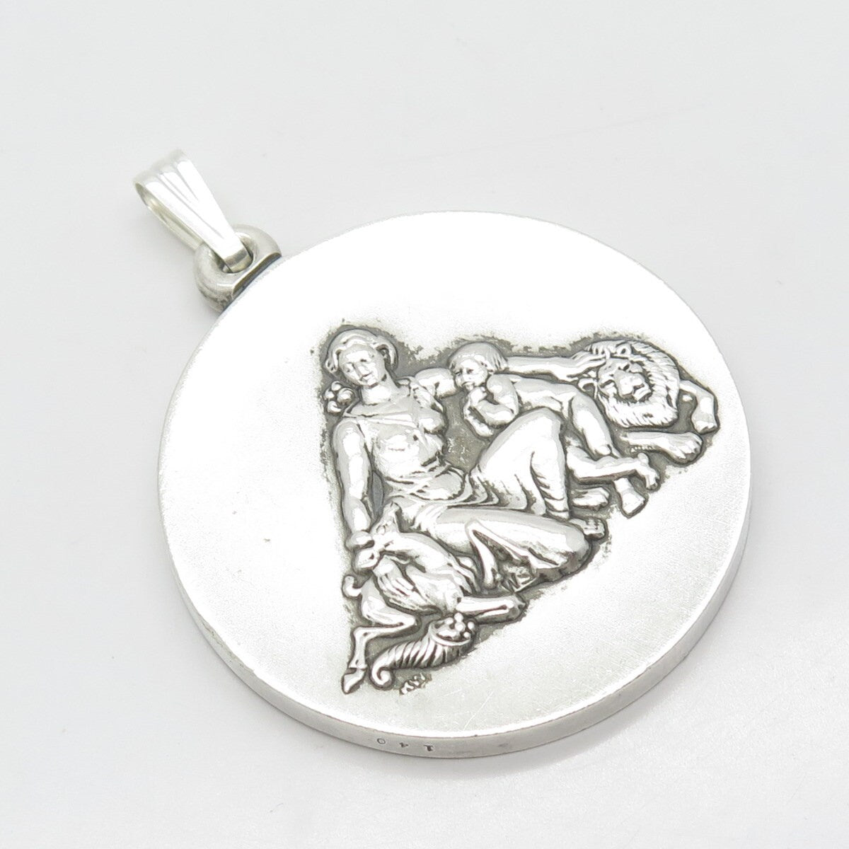 925 Sterling Silver Vintage The Wittnauer Mint Mother O Mine R. Kipling Pendant