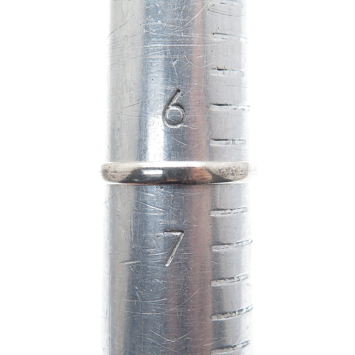 925 Sterling Silver Vintage Southwestern Turquoise Inlay Oxidized Ring Size 6.5