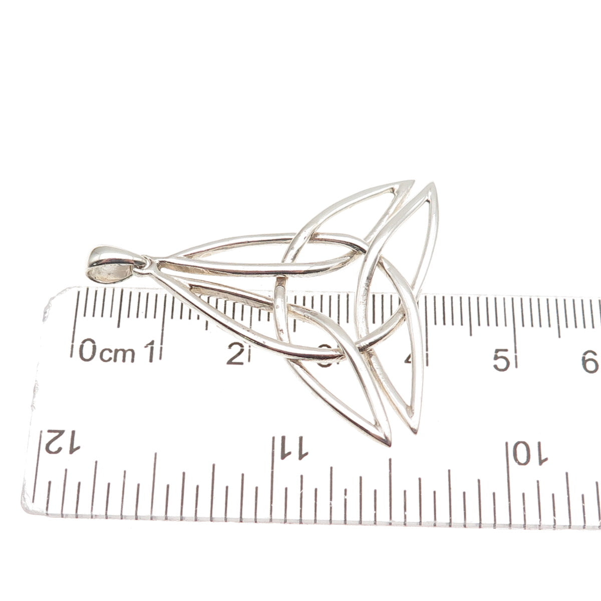925 Sterling Silver Vintage Celtic Trinity Charm Pendant