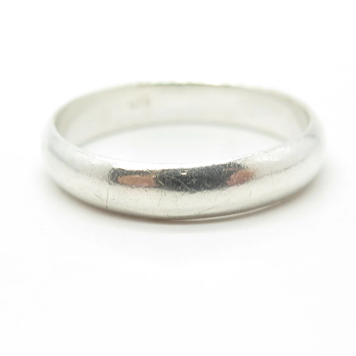925 Sterling Silver Vintage Classic Band Ring Size 12.75