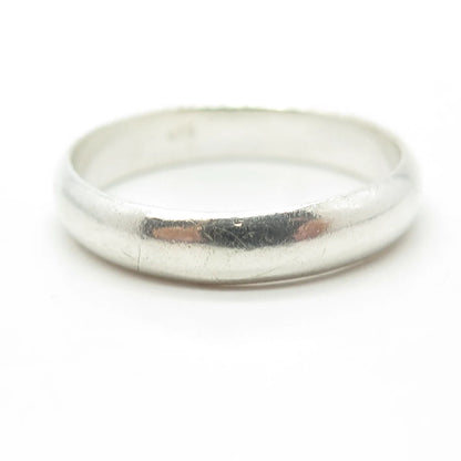 925 Sterling Silver Vintage Classic Band Ring Size 12.75