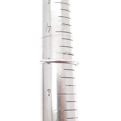 925 Sterling Silver Vintage Round-Cut C Z Engagement Ring Size 8