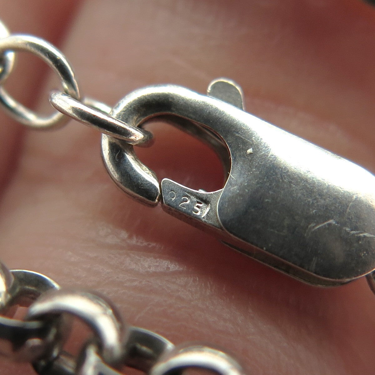 925 Sterling Silver Vintage "Rejoice The Strength of Mind & Spirit" Necklace 18"