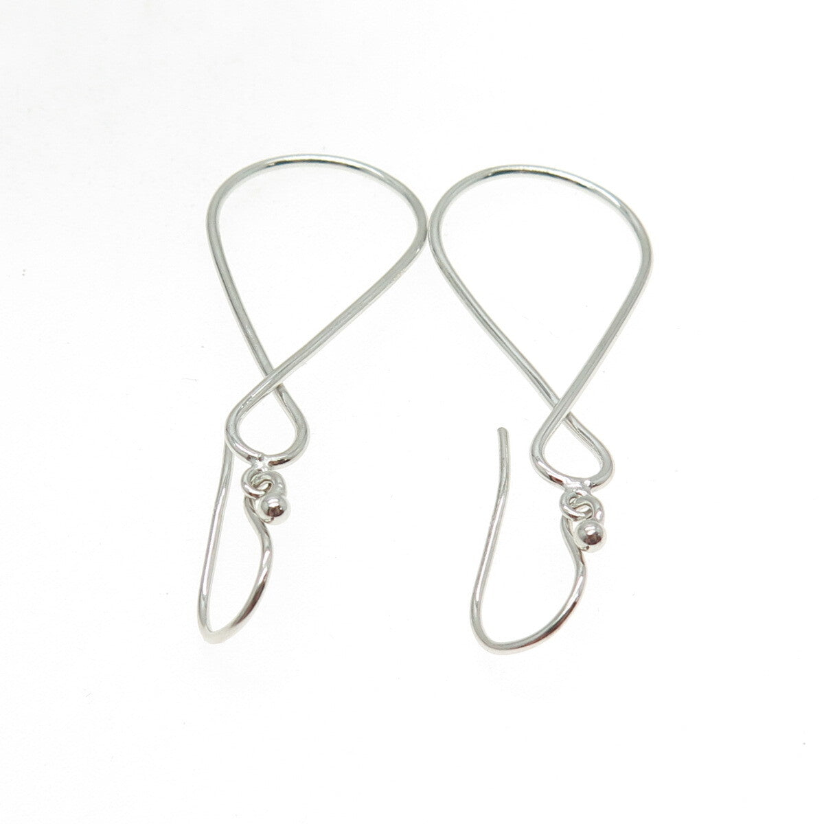 925 Sterling Silver Infinity Modernist Dangle Earrings