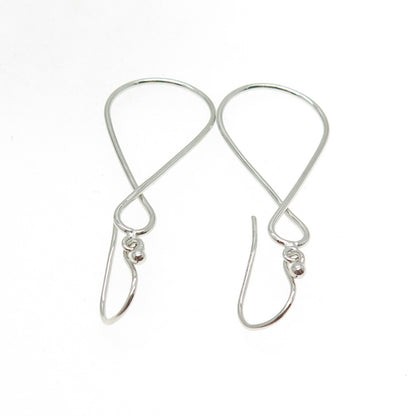 925 Sterling Silver Infinity Modernist Dangle Earrings