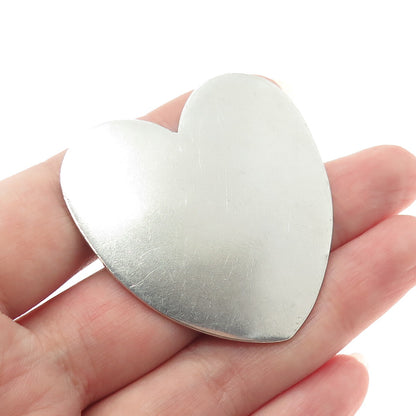JOHN COLLARD VICKERY Sterling Silver Antique 1904 Chester Heart Menu Holder #14
