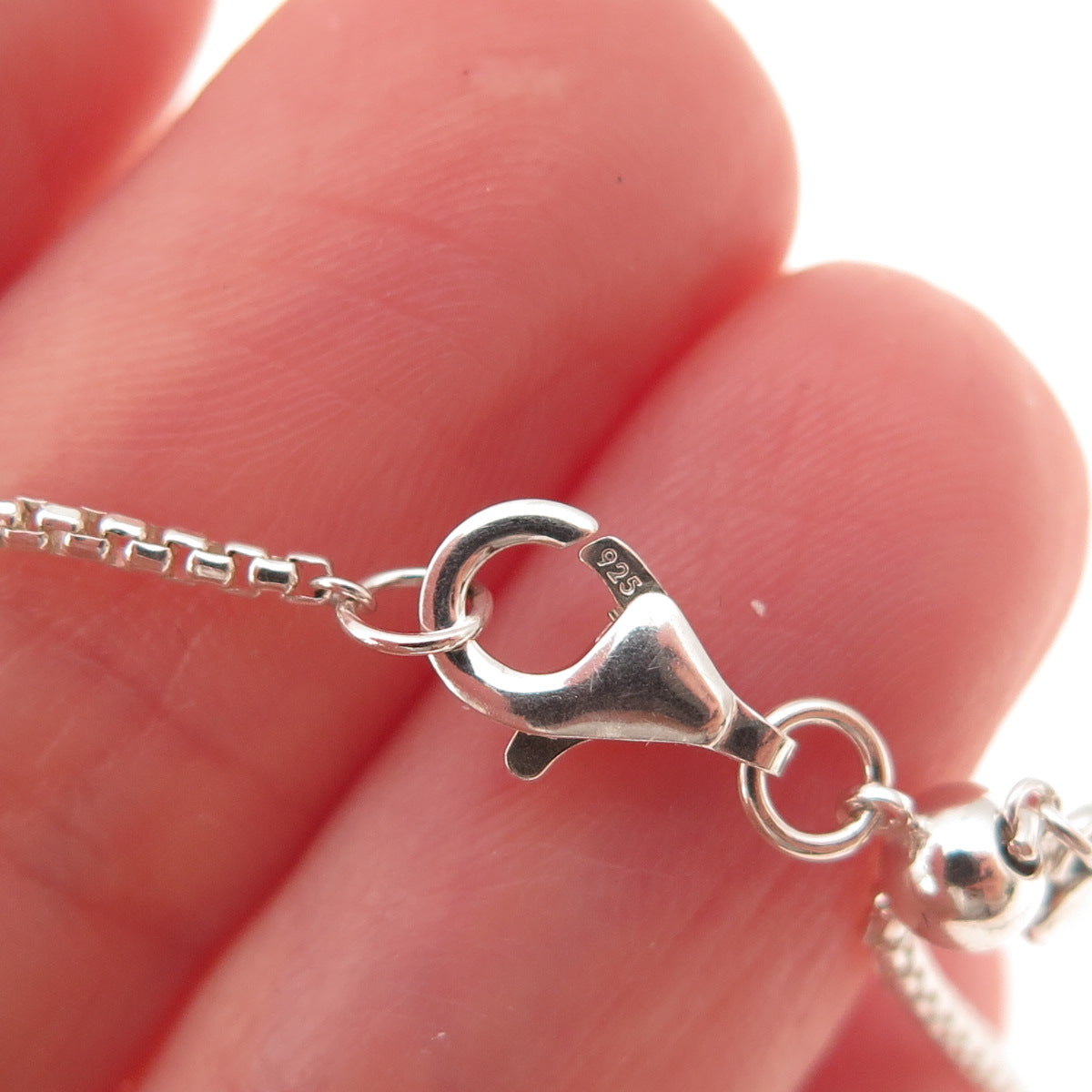 Pandora 925 Sterling Silver C Z Sparkling Bow Adjustable Collier Necklace 18"