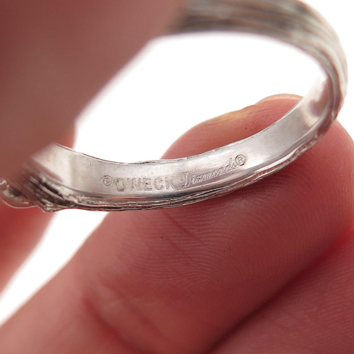Stephen Dweck 925 Sterling Silver Real Diamond Fortuna Branch Ring Size 9.25